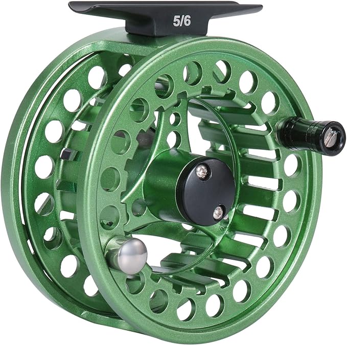 Sougayilang Fly Fishing Reel, Die Cast Aluminum Fly Reel, 5/6, 7/8, Weight Saltwater Fly Reels, 5/6, 7/8, Weight Saltwater Fly Reels