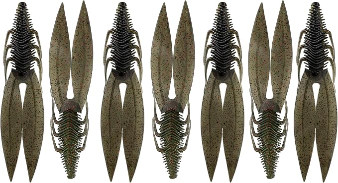 6th Sense – Bodega – Soft Plastic Creature Bait – Bass Fishing – Twin Ridge Tail Action – Multiple Sizes – Made in the USA