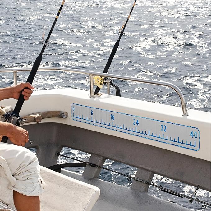 HZshark Premium EVA Foam Fish Ruler，Fish Measuring Board with Self-Adhesive Backing,Fishing Tape Measure for Boats Sailboats Yachts Kayaks