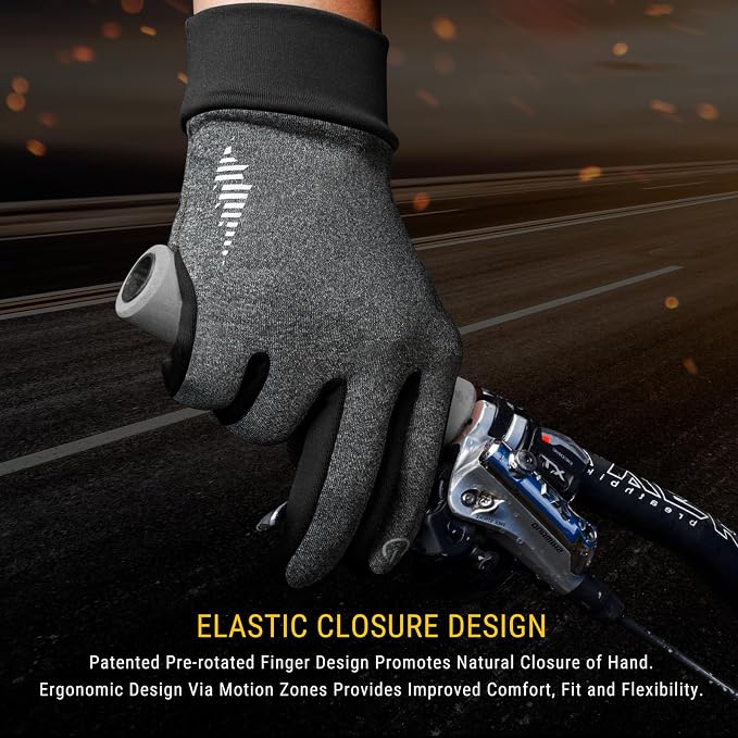 SIMARI Winter Gloves for Women Men - Cold Weather Thermal Touch Screen Ski Snow Glove Liners, Non-Slip Palm & Warm Fleece Lined, for Running Cycling Driving Hiking Walking Sports Outdoor Texting Work