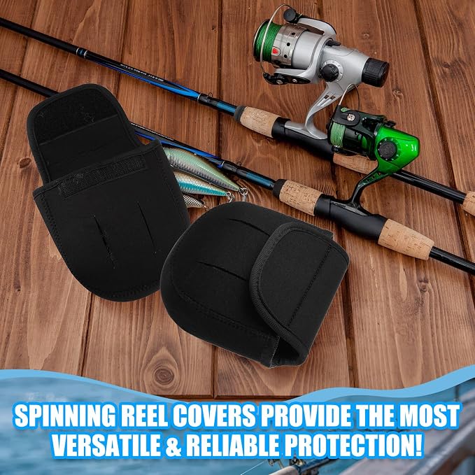Fishing Spinning Reel Cover Bag for 2000-6000 Series Baitcasting Trolling Fishing Reels Protective Cover Case Pouch Sleeve Gloves