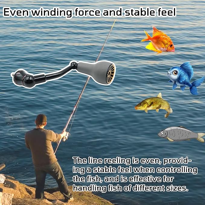 63mm Fishing Spinning Reel Handle Replacement for Shimano Stradic FL/FM Stella Vanford