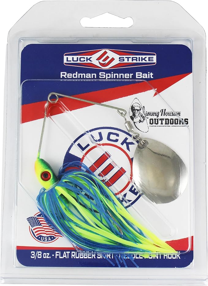 Luck E Strike Redman Spinner Bait by Jimmy Houston, 3/8 Ounce Colorado Spinnerbait