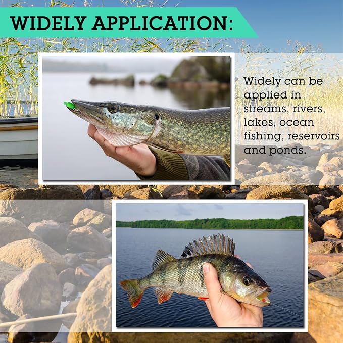 Skylety 100 Pieces Pompano Rig Floats for Surf Fishing Pill Snell Fishing Floats Making Kit for Trout Catfish Walleye