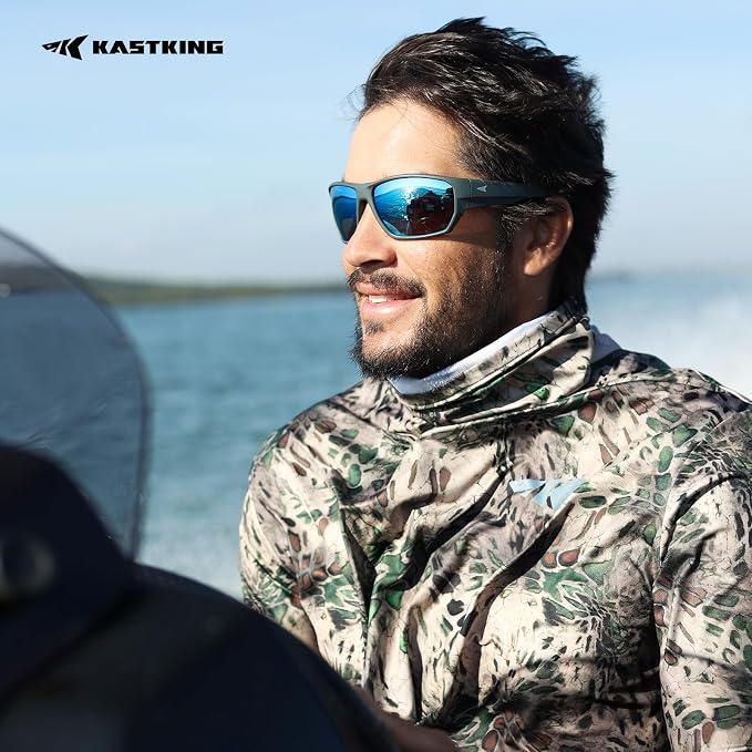 KastKing Merced Floating Polarized Sports Sunglasses, With PuriVex Protective Lens Coating, Lightweight TPX Frame, Men Women