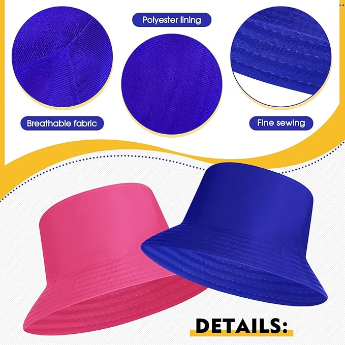 Haysandy Bulk Bucket Hats for Summer Camps Sun Protection Quick Dry Fishing Hats for Teams and Group Events