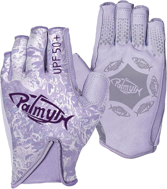 Palmyth UPF 50+ Fingerless Sun Fishing Gloves –UV Protection Lightweight Water Sports Gloves for Kayaking, Paddling & Canoeing