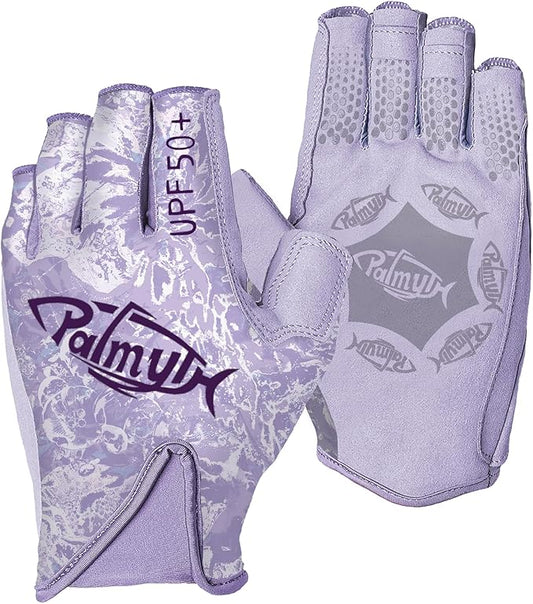 Palmyth UPF 50+ Fingerless Sun Fishing Gloves –UV Protection Lightweight Water Sports Gloves for Kayaking, Paddling & Canoeing