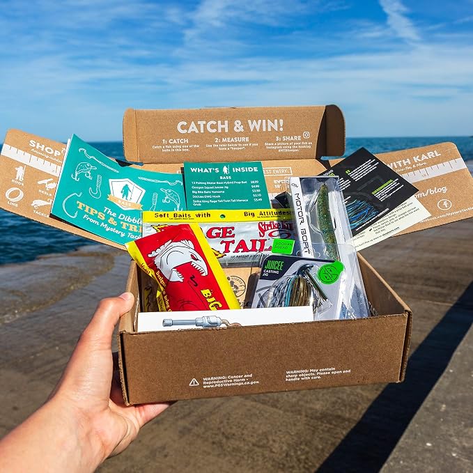 Catch Co Mystery Tackle Box Freshwater Catch All Fishing Kit | Bass | Trout | Crappie | Bluegill | Perch | Sunfish | Catfish |