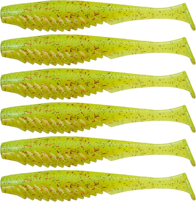 6th Sense – Party Paddle 4.3" – Saltwater Swimbait – Inshore Fishing – Redfish/Trout/Snook – Paddle Tail Soft Plastic