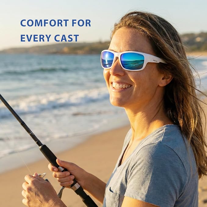 maivnz Floating Polarized Fishing Sunglasses for Men Women, Unsinkable UV400 Sports Glasses for Kayaking, Boating & Surfing