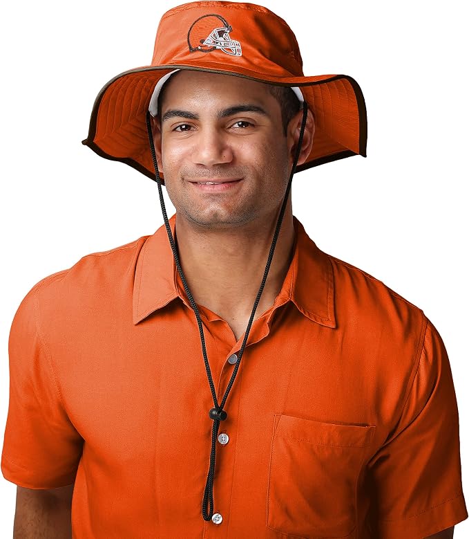 NFL Solid Team Color Logo Sport Outdoor Sun Bucket Boonie Hat