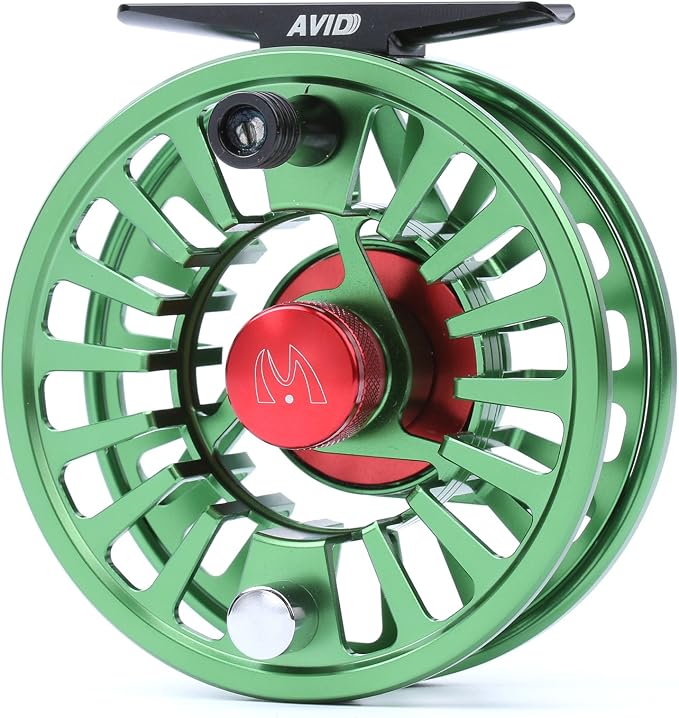 Maxcatch AVID Fly Fishing Reel with CNC-machined Aluminum Body - 1/3, 3/4, 5/6, 7/8, 9/10 Weights(Black, Green, Blue)