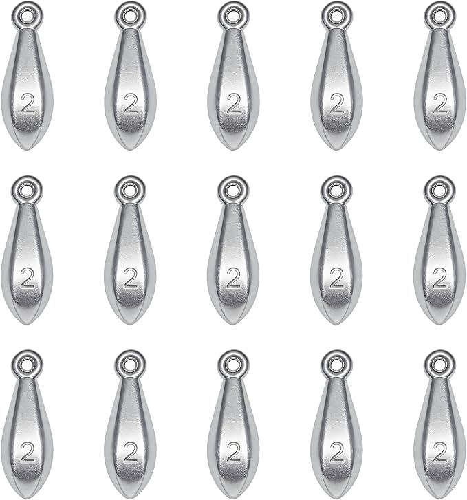 Fishing Weights Sinkers Bank Sinkers Bullet Weights for Surf Fishing Pier Bank Fishing Saltwater Fishing Gear 1oz to 8oz
