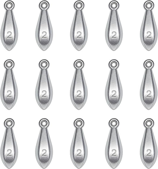 Fishing Weights Sinkers Bank Sinkers Bullet Weights for Surf Fishing Pier Bank Fishing Saltwater Fishing Gear 1oz to 8oz