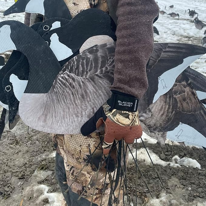 Glacier Glove Unisex Alaska Pro Waterproof Breathable Compatible Gloves Leather Thinsulate Lining for Hunting Fishing, Hiking
