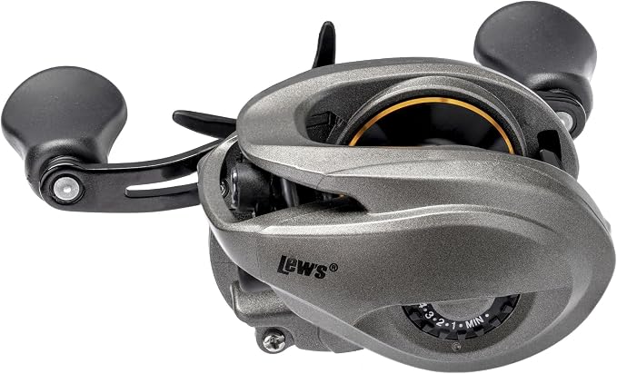 Lew’s Accel RX Baitcast Fishing Reel, RH Retrieve, 6.8:1 Gear Ratio, 5+1 Bearings
