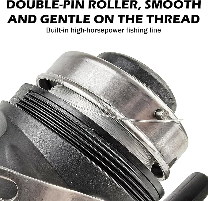 Spincast Fishing Reel, All-Metal Gears, Easy to Use Push Button Casting Design, Changeable Right/Left-Hand Retrieve