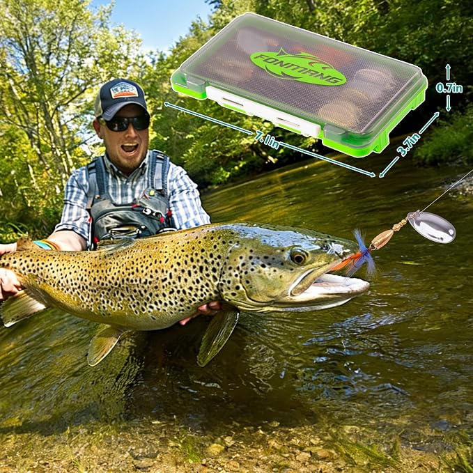 FONMANG Fishing Lure Spinner baits for Freshwater and Saltwater,2026 New Bass Trout Fishing Lures Also for Crappie Salmon Walleye Pike
