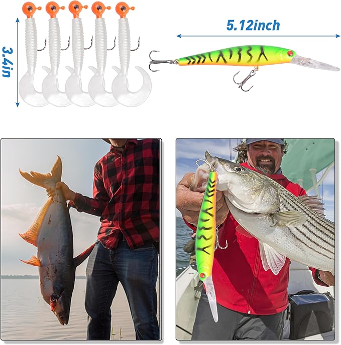 Saltwater Fishing Gear, 180pcs Saltwater Surf Fishing Tackle Kit Saltwater Fishing Lures Fish Finder Rigs Pompano Rig Pyramid Sinker Spoons Fishing Hooks Leaders Swivel Bobbers Various Accessories