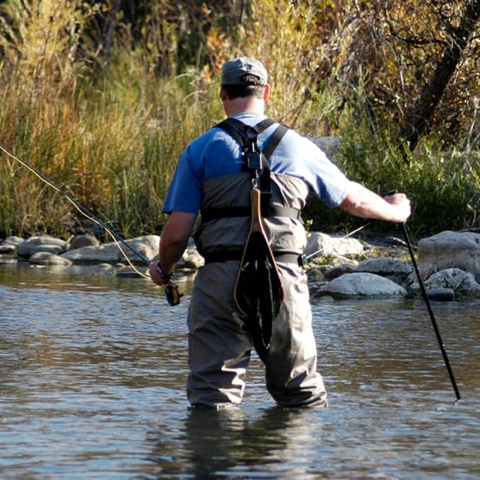 Gear Keeper Fly Fishing Net Retractor - Compatible with Most Nets - Various Mounting Options with QC-II Split Ring Accessory - Ideal Kayak & Fly Fishing Accessories - Made in USA