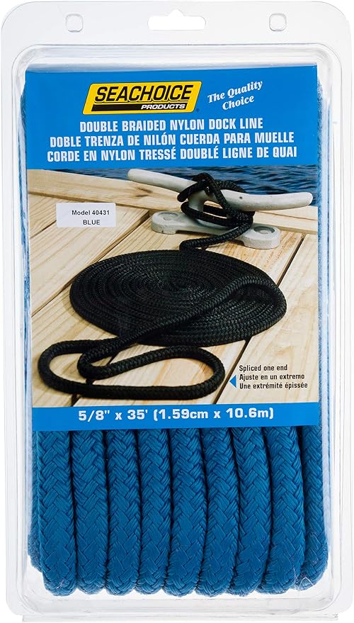 Seachoice Double-Braid Nylon Dock Line