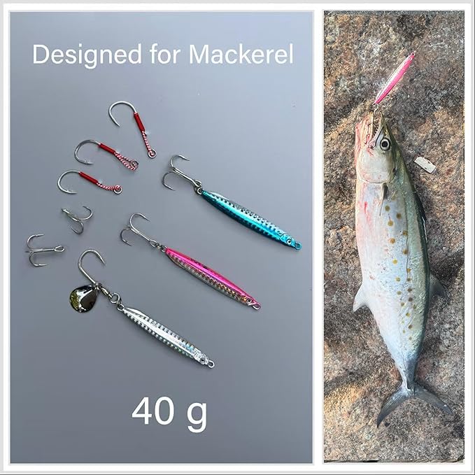 Saltwater Fishing Lures Fishing Jigs Fishing Spoons for Striped bass, Pompano, Spanish Mackerel ，Bluefish