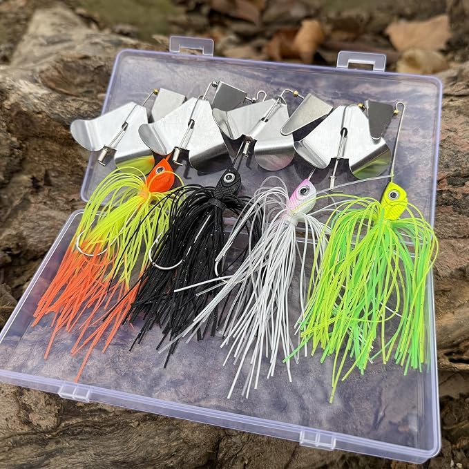 Fishing Lures Buzzbait Spinnerbait Jigs Lure for Bass Pike Fishing Freshwater 5/8oz Bass Fishing Lures