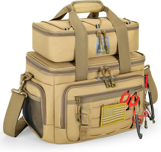 Fishing Tackle Bag, Detachable Fishing Reels Storage Pouch, Fishing Gear Organizer, Durable Angling Equipment, Featuring an Adjustable Shoulder Strap