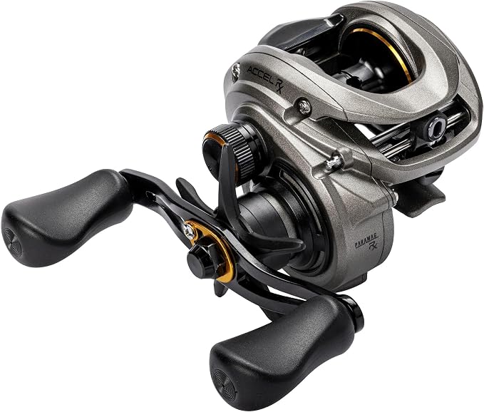Lew’s Accel RX Baitcast Fishing Reel, RH Retrieve, 6.8:1 Gear Ratio, 5+1 Bearings