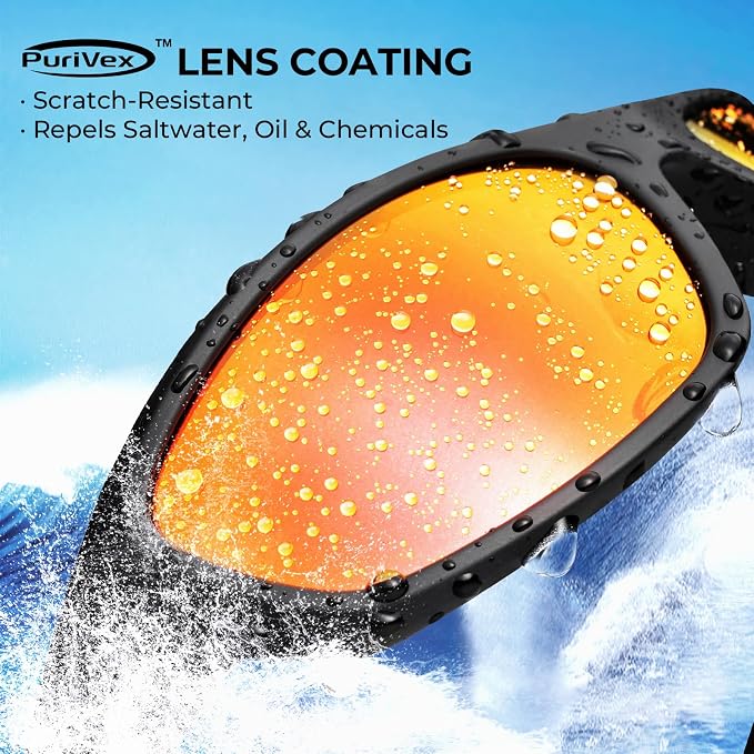 KastKing Hiwassee Polarized Sport Sunglasses for Men and Women, Wrap Sunglasses for Fishing Cycling and Running,UV Protection