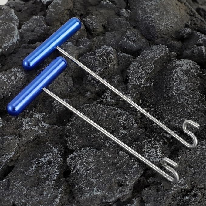 Elsjoy 2 Pack Fishing Hook Remover, 12" Fish Dehooker Tool Saltwater Fish Hook Remover, Shark Hook Removal Tool for Quick Removal