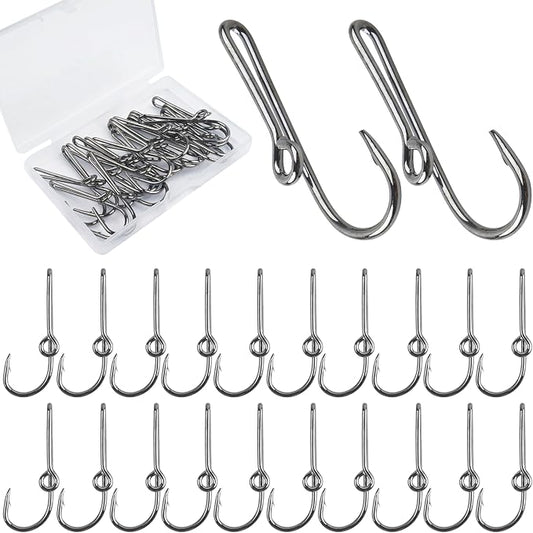 Fishing Hook Hat Pins,10pcs/20pcs Pins for Fishing Hat Hook Clip,Tie Clips for Hat Clasp Fashion Trend Hat Decoration Gold&Black