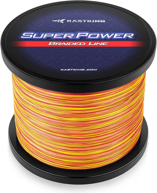KastKing SuperPower Braided Fishing Line - Abrasion Resistant Braided Lines – Incredible Superline – Zero Stretch – Smaller Diameter – A Must-Have!
