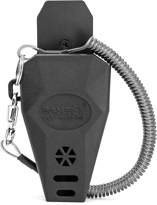 SAMSFX Fishing Pliers Sheath, 360-Degree Rotatable Belt Clip, Comes with Coiled Lanyard, Fishing Accessiores for Men