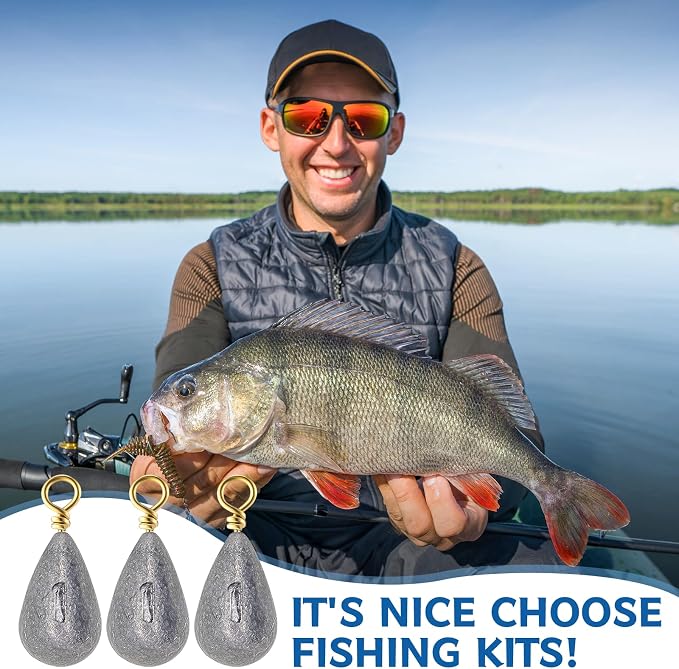 Bass Casting Swivel Bell Sinkers Fishing Weights Drop Shaped Fishing Sinkers Catfish Weights for Ocean Saltwater Surf Bass Casting Gear Tackle