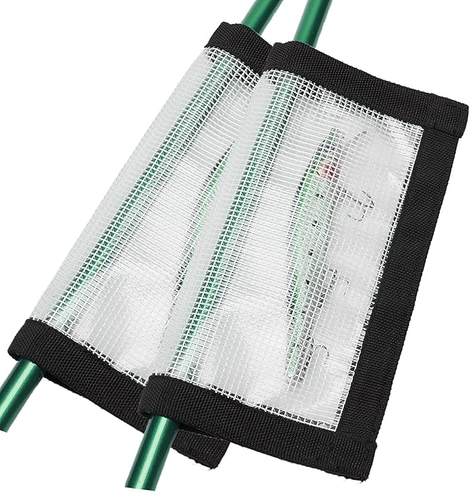 2-8 Pack Fishing Lure Wraps, Resistant Clear PVC Lure Covers for Rod Fabric Hook Protectors