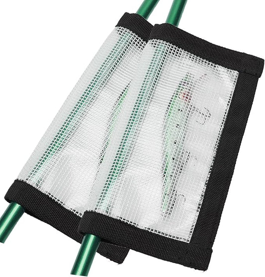 2-8 Pack Fishing Lure Wraps, Resistant Clear PVC Lure Covers for Rod Fabric Hook Protectors
