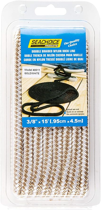 Seachoice Double-Braid Nylon Dock Line