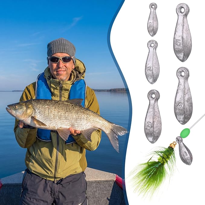 Fishing Weights Sinker Kit Rig Fishing Weight Sinker Weights Bank Sinkers Saltwater Sinkers Bass Casting in