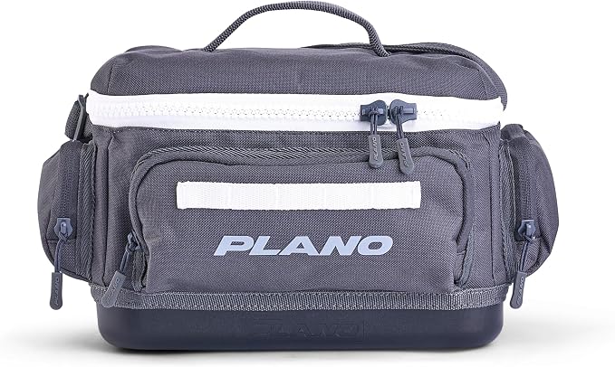 Plano Weekend 3500 Tackle Bag, Cutting-Edge Fishing Tackle Bag, Molded Waterproof Base, Spacious Storage, Die Cut Tool Sleeves, Daisy Chain Attachment Points