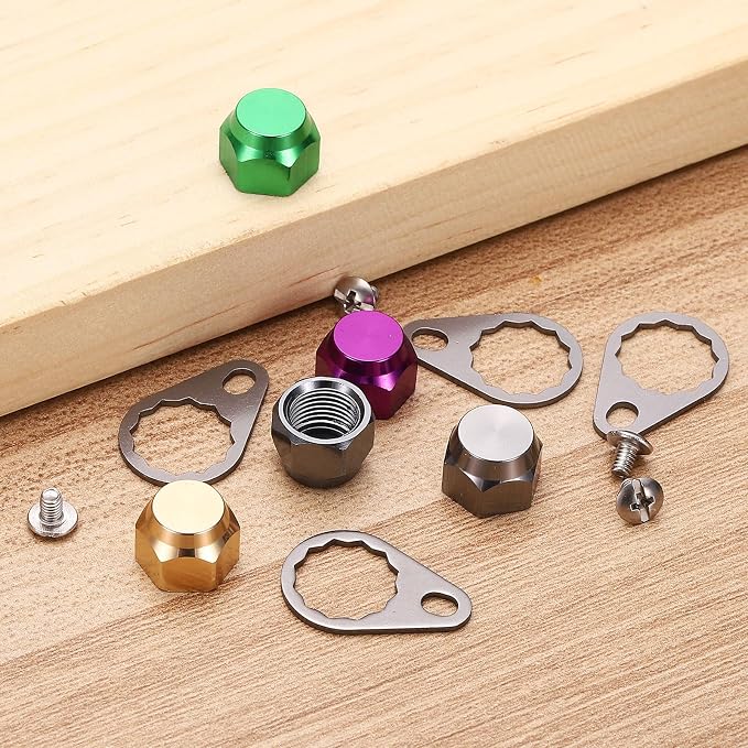 Fishing Reel Screw Nut Caps, Right Handle Knob Locking Plate Nut Replacement Parts