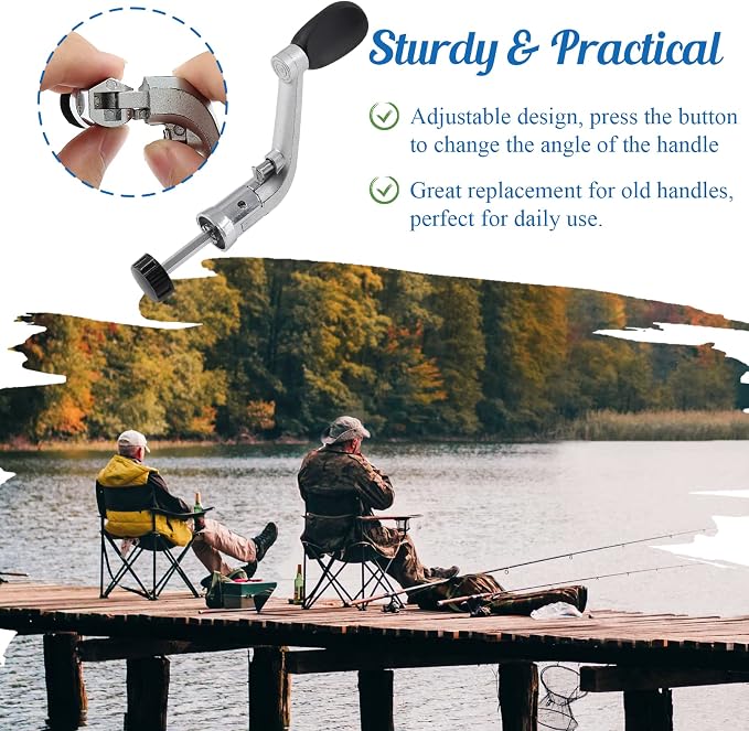 Fishing Reel Rotary Knob Power Handle, Fishing Spinning Reel Handle for Fishing Handle Replacement Parts