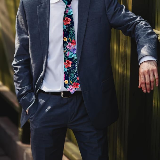 Men's Ties Slim Necktie Skinny Ties For Men Adjustable Neck Ties for Men