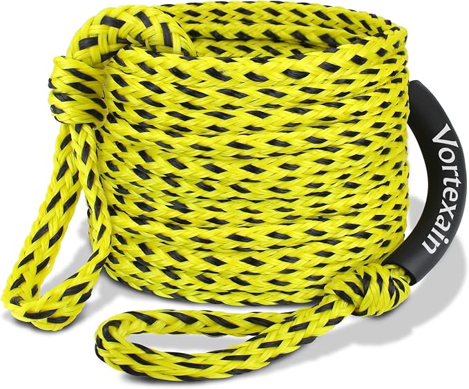 Boat Tow Rope 60ft 3-6K, Floating Ropes for Towable Tubes Accessories