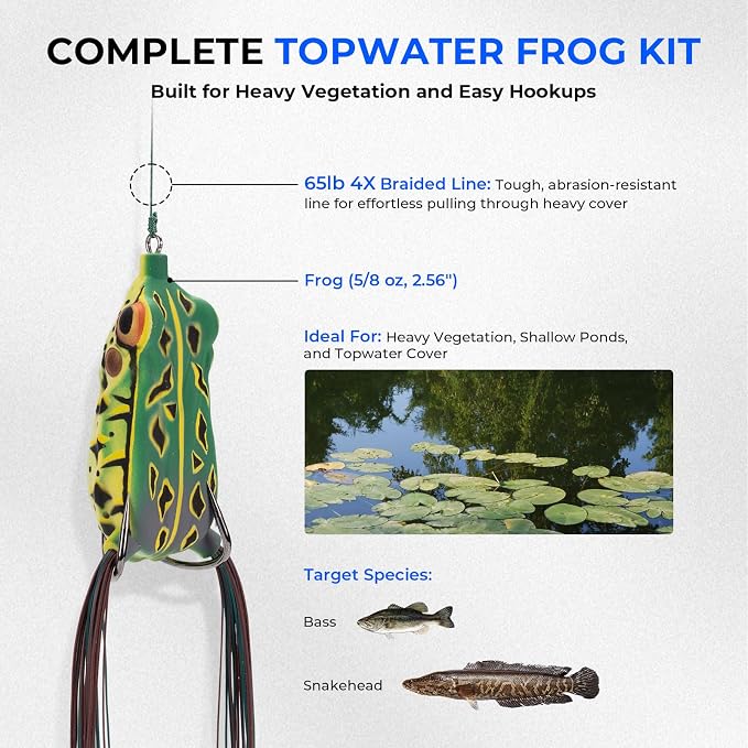 KastKing Superpower Braided Fishing Line and Lure Kit, 4X Braid Line with Hard & Soft Baits, Topwater, Jigs, Rigs&Jerkbaits, Complete Freshwater Fishing Gear Set for Bass,Trout & Walleye,Gift for Men