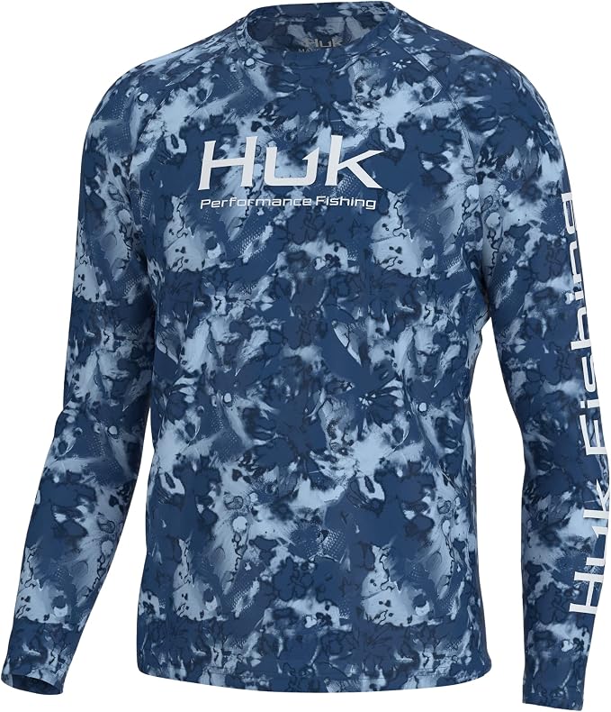 HUK Men's Pursuit Vented Long Sleeve Fishing Shirt (+30 UPF)