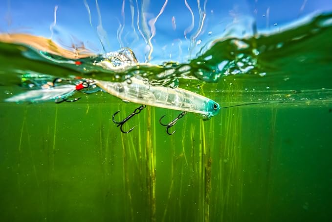 Berkley Choppo Topwater Fishing Lure, MF Frog, Size 75, Cupped Propeller Tail for Balance of Sound and Spray, Equipped with Sharp Fusion19TM Hook