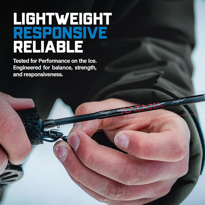 CLAM Katana Ice Fishing Rod and Reel Combo