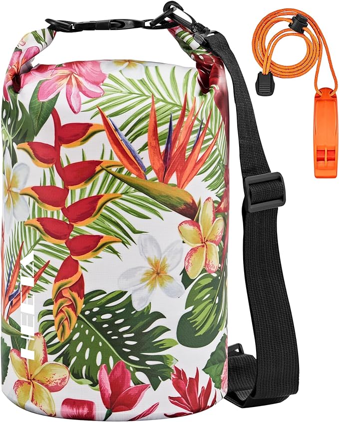 HEETA Waterproof Dry Bag for Women Men, 5L/10L/20L/30L/40L Roll Top Lightweight Dry Storage Bag Backpack with Emergency Whistle for Travel, Kayaking, Boating, Camping, Beach, Cruise Ship Essentials